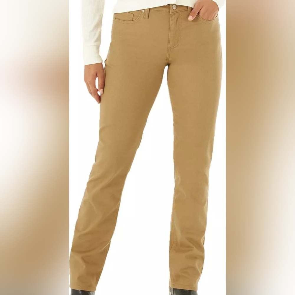 Lee Women's Legendary Regular Fit Straight Leg Jeans Tiger's Eye 14 Medium NWT